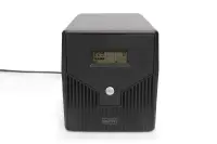 Digitus | Line-Interactive UPS | Line-Interactive UPS DN-170076, 2000VA/1200W 12V/9Ah x2 battery, 4x CEE 7/7, USB, RS232, RJ45,LCD, Simulated sine wave, 198 x 158 x 380 mm, Weight: 10.5 kg | 2000 VA | 1200 W – pilt 4