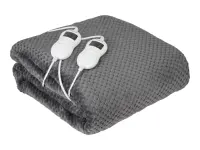 Camry | Electric Heated Blanket | CR 7417 | Number of heating levels 8 | Number of persons 2 | Washable | Remote control | Coral fleece/Polyester | 60 W | Grey – pilt 2