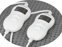 Camry | Electric Heated Blanket | CR 7417 | Number of heating levels 8 | Number of persons 2 | Washable | Remote control | Coral fleece/Polyester | 60 W | Grey – pilt 3