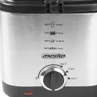 Mesko | Deep Fryer | MS 4910 | Power 900 W | Capacity 1.5 L | Silver