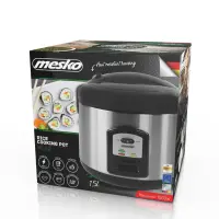 Mesko | Rice cooker | MS 6411 | 1000 W | 1.5 L | Stainless steel/Black – pilt 5