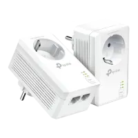 TP-LINK | AV1000 2-Port Gigabit Passthrough Powerline Starter Kit | TL-PA7027P KIT | 10/100/1000 Mbit/s | Ethernet LAN (RJ-45) ports 2 | No Wi-Fi | Extra socket