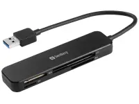 Sandberg 134-32 kaardilugeja USB 3.2 Gen 1 (3.1 Gen 1) Must