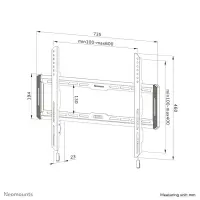 Neomounts WL30-550BL16 telerikinnitus 2,18 m (86") Must – pilt 14