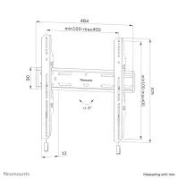 Neomounts WL30S-850BL14 telerikinnitus 190,5 cm (75") Must – pilt 15