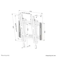 Neomounts WL35-550BL12 telerikinnitus 165,1 cm (65") Must – pilt 4