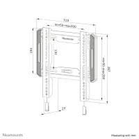 Neomounts WL30-550BL12 telerikinnitus 165,1 cm (65") Must – pilt 10