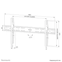 Neomounts WL30S-850BL18 telerikinnitus 2,18 m (86") Must – pilt 14