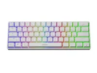 Genesis | THOR 660 RGB | White | Gaming keyboard | Wireless/Wired | RGB LED light | US | 1.5 m | Gateron Red Switch | Wireless connection
