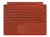 MS Srfc Pro8 TypeCover PoppyRed Nordics