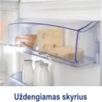 Snaige Refrigerator RF39SM-S100210831Z185 Free standing, Combi, Height 200 cm, A+, Fridge net capacity 245 L, Freezer net capacity 88 L, 41 dB, White – pilt 5