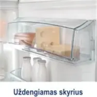 Snaige Refrigerator RF34SM-S1JJ210731Z185 Free standing, Combi, Height 185 cm, A+, Fridge net capacity 214 L, Freezer net capacity 88 L, 41 dB, Black – pilt 7