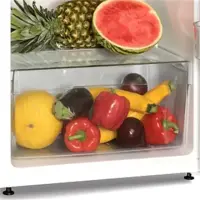 Snaige Refrigerator FR275-1161AA-MASNJ0A Free standing, Double door, Height 169 cm, A+, Fridge net capacity 201 L, Freezer net capacity 57  L, 39 dB, Silver – pilt 3