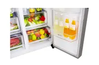 LG Refrigerator GSJ960PZBZ Energy efficiency class F, Free standing, Side by Side, Height 179 cm, No Frost system, Fridge net capacity 411 L, Freezer net capacity 214 L, Display, 39 dB, Inox