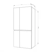 LG Refrigerator GSJ960PZBZ Energy efficiency class F, Free standing, Side by Side, Height 179 cm, No Frost system, Fridge net capacity 411 L, Freezer net capacity 214 L, Display, 39 dB, Inox