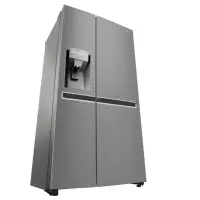 LG Refrigerator GSJ960PZBZ Energy efficiency class F, Free standing, Side by Side, Height 179 cm, No Frost system, Fridge net capacity 411 L, Freezer net capacity 214 L, Display, 39 dB, Inox