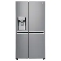 LG Refrigerator GSJ960PZBZ Energy efficiency class F, Free standing, Side by Side, Height 179 cm, No Frost system, Fridge net capacity 411 L, Freezer net capacity 214 L, Display, 39 dB, Inox