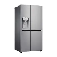 LG Refrigerator GSJ960PZBZ Energy efficiency class F, Free standing, Side by Side, Height 179 cm, No Frost system, Fridge net capacity 411 L, Freezer net capacity 214 L, Display, 39 dB, Inox