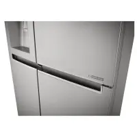 LG Refrigerator GSJ960PZBZ Energy efficiency class F, Free standing, Side by Side, Height 179 cm, No Frost system, Fridge net capacity 411 L, Freezer net capacity 214 L, Display, 39 dB, Inox