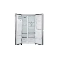 LG Refrigerator GSJ960PZBZ Energy efficiency class F, Free standing, Side by Side, Height 179 cm, No Frost system, Fridge net capacity 411 L, Freezer net capacity 214 L, Display, 39 dB, Inox