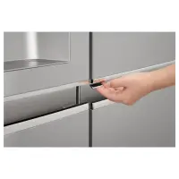 LG Refrigerator GSJ960PZBZ Energy efficiency class F, Free standing, Side by Side, Height 179 cm, No Frost system, Fridge net capacity 411 L, Freezer net capacity 214 L, Display, 39 dB, Inox