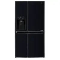 LG Refrigerator GSJ760WBXV Free standing, Side by Side, Height 179 cm, A+, No Frost system, Fridge net capacity 422 L, Freezer net capacity 246 L, Display, 39 dB, Black
