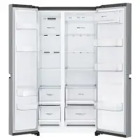 LG Refrigerator GSB760PZXV Energy efficiency class F, Free standing, Side by Side, Height 179 cm, No Frost system, Fridge net capacity 411 L, Freezer net capacity 231 L, Display, 39 dB, Stainless steel