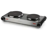 Tristar | Free standing table hob | KP-6248 | Number of burners/cooking zones 2 | Stainless Steel/Black | Electric