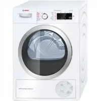 Bosch Dryer WTW855R9SN Steam function, Condensed, Heat pump, 9 kg, Energy efficiency class A++, Number of programs 14, Self-cleaning, White, Depth 65.2 cm, LED, Display