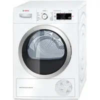 Bosch Dryer WTW875M8SN Condensed, Condensation, 8 kg, Energy efficiency class A++, Self-cleaning, White, Depth 65.2 cm, LED