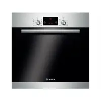 Bosch Oven HBA63B152S 65 L, Black, Stainless steel, Pyrolysis, Rotary, Height 59.5 cm, Width 59.5 cm, Built-in Multifunctional Oven