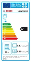 Bosch Serie 8 HRG675BS1S ahi 71 l 3650 W A+ Must, Roostevaba teras – pilt 7