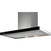Hood CATA SELENE 600 INOX/B 02060201 Wall mounted, Width 60 cm, 645 m³/h, Stainless steel + Black Glass, Energy efficiency class D, 67 dB