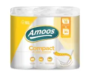 Tualettpaber AMOOS, 12tk/pakk, 2 kihti, 30 m, 102 mm