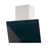 Hood CATA 800 BK  AURA Wall mounted, Width 80 cm, 740 m³/h, Stainless steel + Black, Energy efficiency class A+, 44 dB