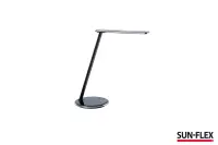Laualamp SUN-FLEX®QLITE ™ integreeritud juhtmevaba telefonilaadijaga, must
