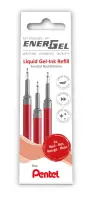 Geelpliiatsi täitesisu PENTEL Energel F, 3 tk, punane