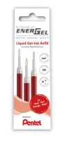 Geelpliiatsi täitesisu PENTEL Energel M, 3 tk, punane