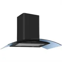 CATA C-600 Glass Black H Energy efficiency class E, Wall mounted, Width 60 cm, Push Buttons, Black, LED, E, G, D