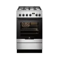 Electrolux Cooker EKK54552OX Hob type Gas, Oven type Electric, Stainless steel, Width 50 cm, Depth 60 cm, 54 L