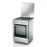 Candy Cooker CBCG6X543 Hob type Gas, Oven type Electric, Stainless steel, Width 60 cm, Depth 60 cm, 52 L
