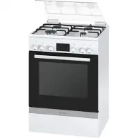 Bosch Cooker HGD645220S Hob type Gas, Oven type Electric, White, Width 60 cm, Depth 60 cm, 66 L