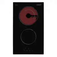 CATA TD 302 Vitroceramic, Number of burners/cooking zones 2, Black