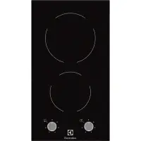 Electrolux EHF3920BOK Vitroceramic, Number of burners/cooking zones 2, Black,