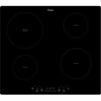 Whirlpool ACM 756/NE Induction, Number of burners/cooking zones 4, Black, Timer