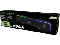 Esperanza USB kõlarid LED taustavalgustusega, Apala EGS101