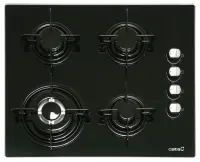 CATA | Hob | CI 631 A/A 08041412 | Gas on glass | Number of burners/cooking zones 4 | Rotary knobs | Black – pilt 2