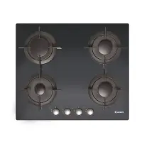 Candy CVG 64 SGNX Gas on glass, Number of burners/cooking zones 4, Black,