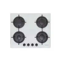Candy Gas on glass, Number of burners/cooking zones 4, White,
