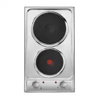Candy Hob CDE32/1X Electric, Number of burners/cooking zones 2, Rotary knobs, Stainless steel